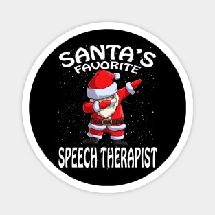 Santas Favorite Speech Therapist Christmas Magnet